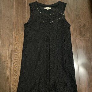 Black Lace Sleeveless Dress